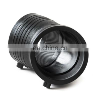 high quality HDPE Electrofusion pipe fittings dn50mm dn500mm electrofused equal elbow 45