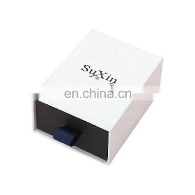 customize made ring gift box with ribbon small packaging custom wig boxes with logo
