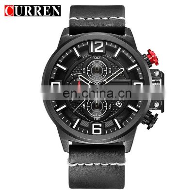 2018 New Curren 8278 Military Analog Quartz Men Watch Men's Fashion Sport Wristwatches Clock Relogio Masculino