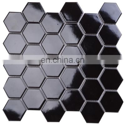 Mosaic tile design,hexagonal ceramic mosaics,hexagon mosaic floor tile