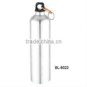 single wall stainless steel sports water bottles jugs with carabiner