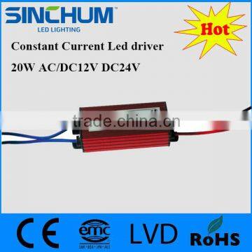 Constant current DC12V 12W IP65 led driver