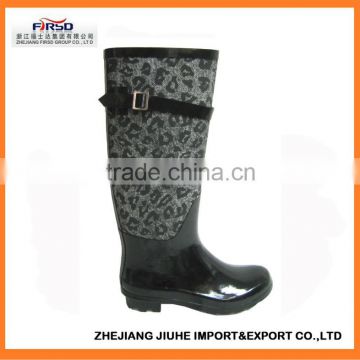 Foam Printng Rubber Rain Boots for Women