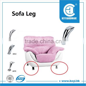 Hot sale metal chrome sofa leg, high quality sofa legs