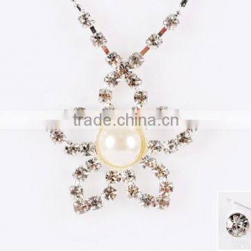 Hot Styles Charming Stone Cup Chain Wedding Necklace And Earring Set For The Year Of 2014