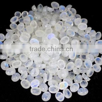 AAA Beautiful Natural White Rainbow Moonstone Cabs 7X9mm Loose Gemstone Beads Bead Cabochon Beads