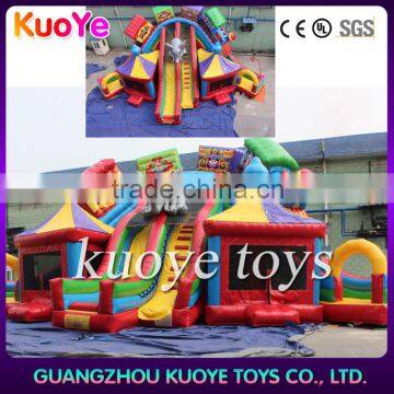 newest amusement park rides inflatable, Hot inflatable funcity, bouncing and sliding inflatable playground