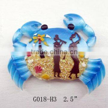 Wholesale new style souvenir crab shape fridge magnets