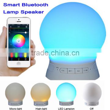 Portable Smart LED Bluetooth Light Speaker+Colorful Lamp for iPhone / Android
