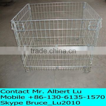 Strong Structure Square Hole Warehouse Wire Mesh Cages
