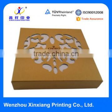 Flower Pattern Hollow Out Packaging Box for Sale