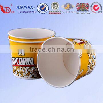 Wholesale cardboard laminating 32oz/46oz/64oz/85oz popcorn bucket