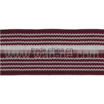 3cm red knitting elastic tape with eye