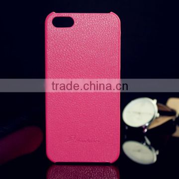 genuine leather phone case, ultra slim hard back case for iphone 5 5s, factory price