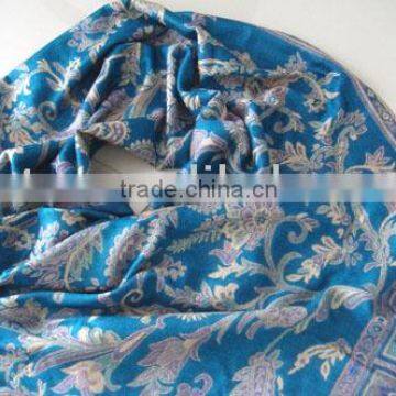 100% Acrylic shawl for woman with flowers style