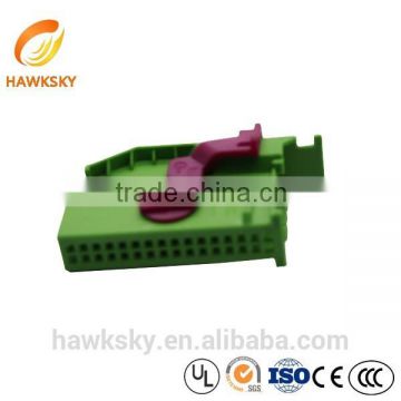 Green 32 pin Famale Plastic Car Cable Connectors