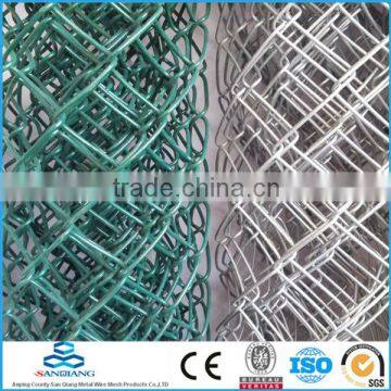 Anping Chain Link mesh Fence with galvanized and PVC coated