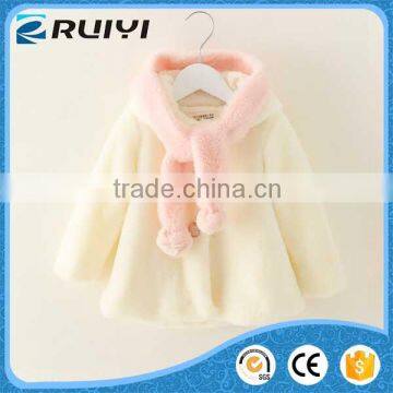 cute little baby girl winter faux fur winter coat