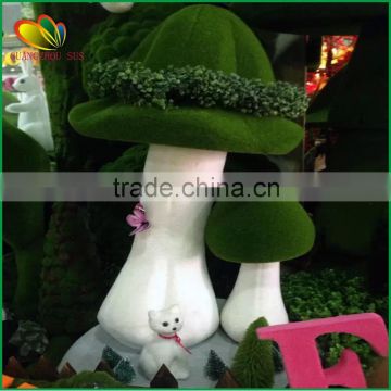 Garden decoration artificial grass mushroom and animal for sale