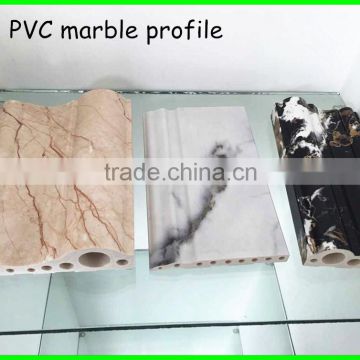 2015 Shanghai PVC plastic Imitation Marble profiles