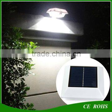 Smart PIR Sensor blinking led solar lights Square 4 LED Solar Garden Yard Light