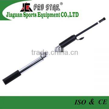 Mini bicycle pump with hidden hose