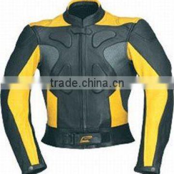 DL-1203 Leather Motorbike Racing Jacket