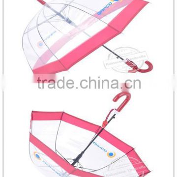 High quality straight POE transparent umbrella for fashion lady