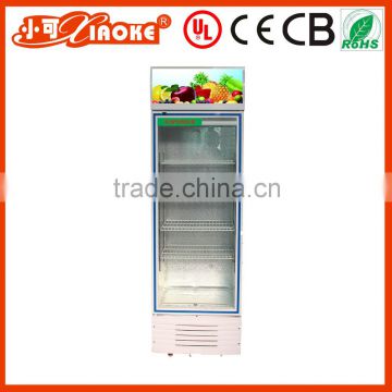 Beverage glass showcase commercial vertical refrigerator freezer