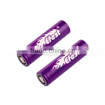 efest 3500 18650 battery efest 18650 3500mah 20A flat top purple IMR efest
