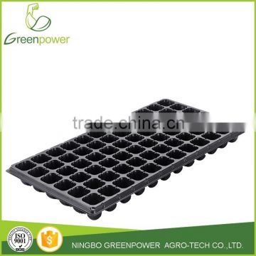 72holes black plastic nursery seedling starter cell trays