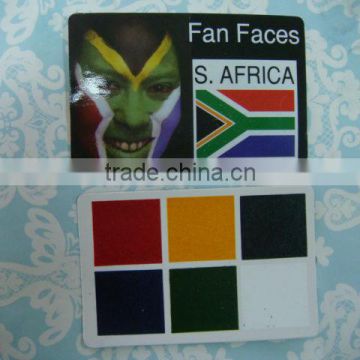 Portable Face Painting Card for Europe foodball cup