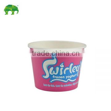 24oz double pe ice cream cup with flat/dome lid