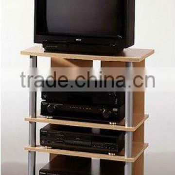 Small Wood/ MDF Board Finish TV Stand 4 Tiers Designed