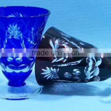 2014 new hand blown glass cup/goblet