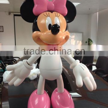 OEM Blow Molding Factory, ,3D Cartoon toy,Plastic Mickey Minnie Mouse toy.