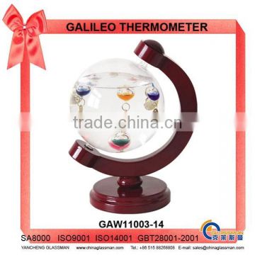 Globe-shaped Galileo Thermometer GAW11003-14