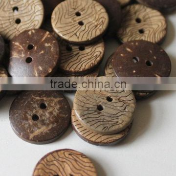 Round coconut button/ coconut shell button, handmade and fashionable