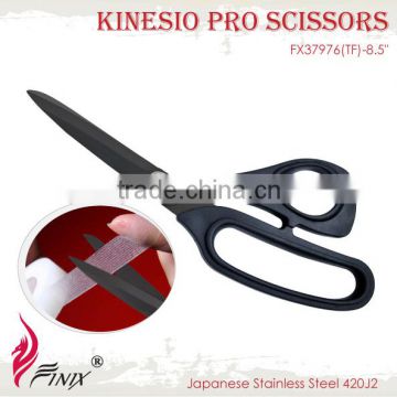 Professional Black Fluorine Resin Coated Levotape Kinesio Scissors