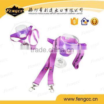 China manufacturer Fashion functional printing lanyard with double hooks