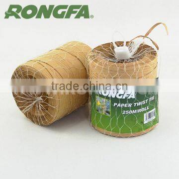 250meters per roll Natural Color Kraft Paper Vineyard Twist Tie