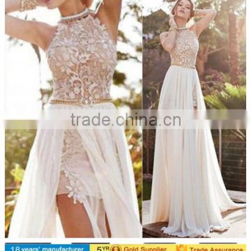 Sexy Women Lace Formal Long Bridesmaid Prom Party Cocktail Evening Dress Gown