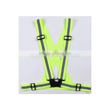 2017 yellow custom high visibility reflective running belts