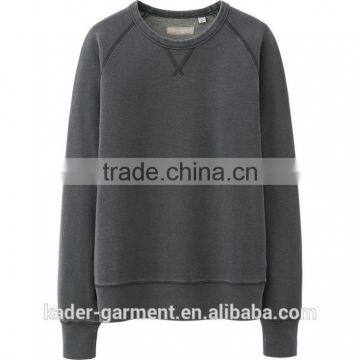100% cotton men's sweatshirt pure color no printing japan style
