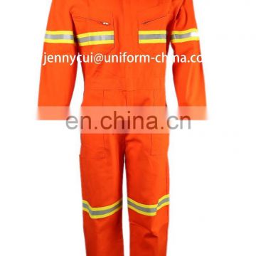 NFPA2112-2012 ASTM F1506-10A NFPA 70E High Visibility FR coverall with Reflective tape