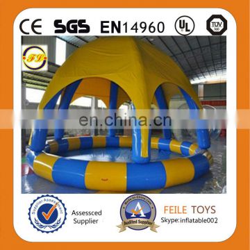 children inflatable pool with slide