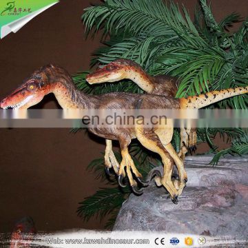 KAWAH Wholesale Artificial Playground Lifesize velociraptor statue for sale