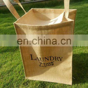 Jute Square laundry Bag