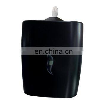 Black Wipe Dispenser, Top Dispensing, Wall mount