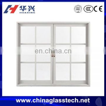 Environmental protecting profile doubel glazing glass aluminum alloy frame sliding indoor grill window